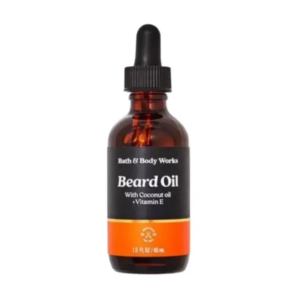 Bundle Bath & Body Works Beard Oil Coconut Oil & Vitamin E, Beard & Scruff Cream